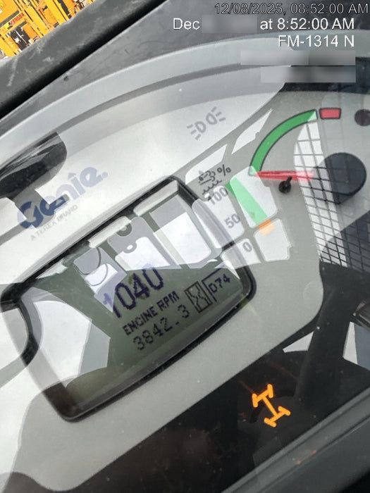 2018 Genie GTH-844 Genie GTH-844D w/Open ROPS, Solid Tires, Work Light/Beacon, 60" Carriage and Forks