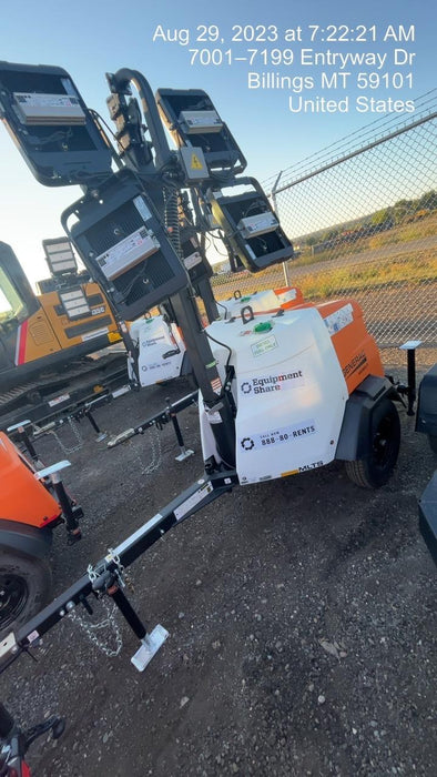 2023 Generac MLT2 Diesel, Flex Switch 120V Input, Powerzone Controller, (4) 320W LED Lights, 4kW Generator, 39.9 Gal Fuel Tank, 2" Ball, T3