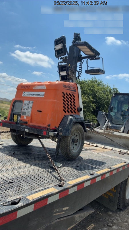 2024 Generac MLT2 Diesel, Flex Switch 120V Input, Powerzone Controller, 
(4) 320W LED Lights, 4kW Generator, 39.9 Gal Fuel Tank, 2" Ball, T3