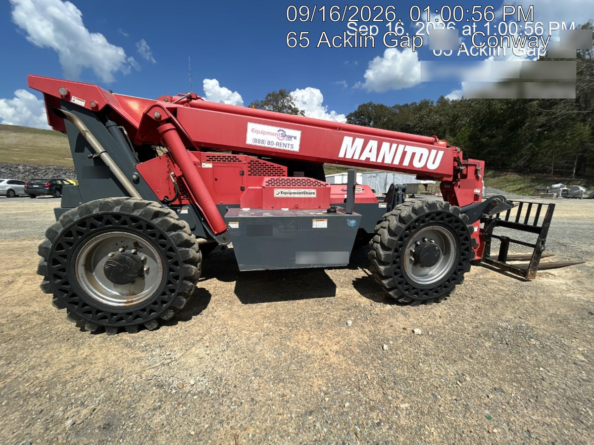 2018 Manitou MTA10055 MTA10055 - 74 HP T4, Canopy, Worklights/Strobe, Beacon, 66" Carriage, 60" Forks, Solid Tires, Lift Hook, Aux Hydraulics