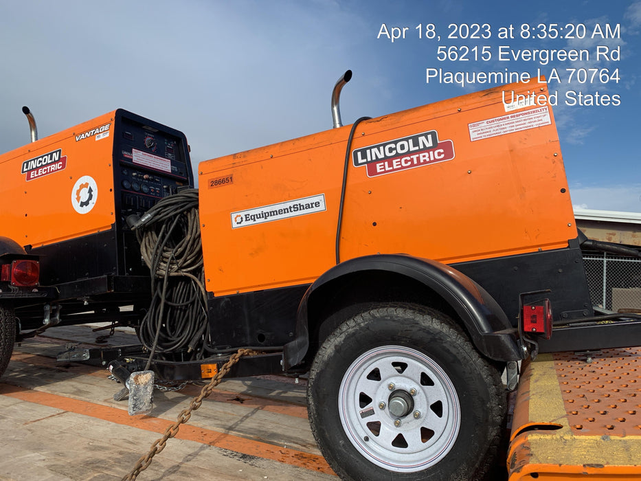 2022 Lincoln Electric LE400 Kubota V1505, Trlr, Cable Rack, Light Kit, ES Decals, T3