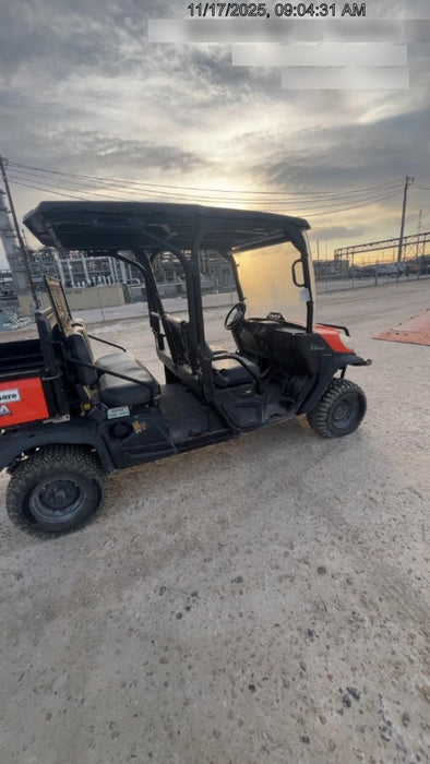 Kubota RTV-X1140W-H Canopy, 4-Seater, Diesel, Windshield Acrylic Clear, Strobe Light, Backup Alarm