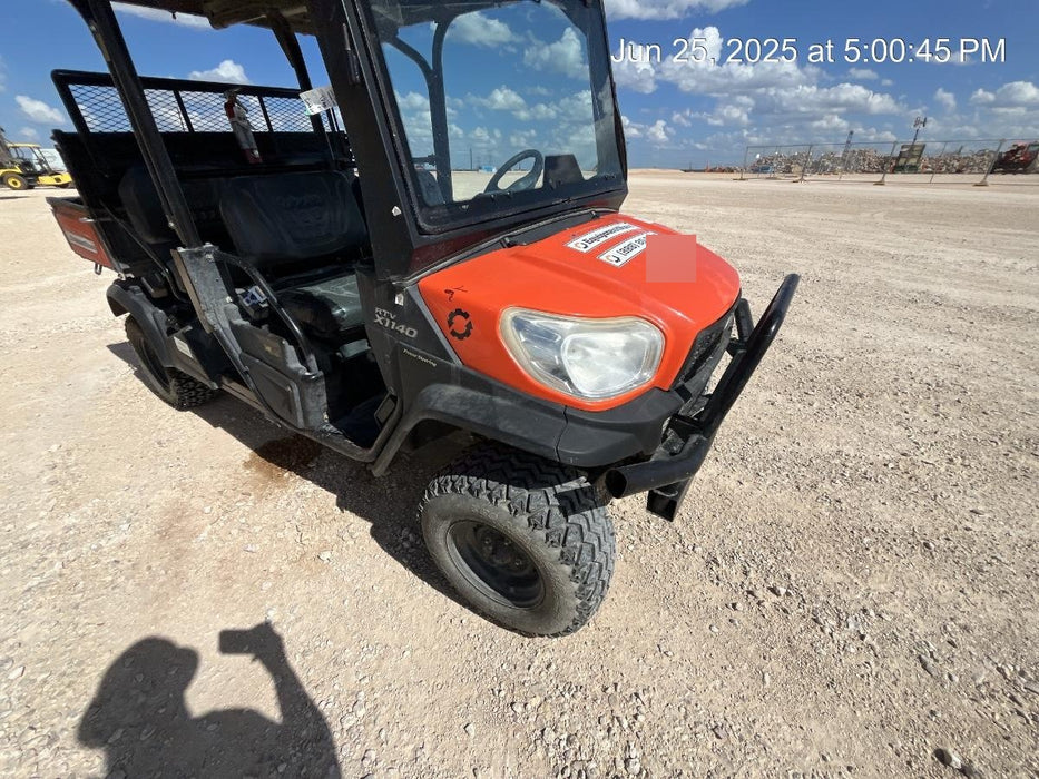 2019 Kubota RTV-X1140W-H 4wd Utility Cart, 4 Seat, Diesel, LED Strobe, Windshield Tempered Glass, Plastic Canopy, Wire Harness Kit, Backup Alarm