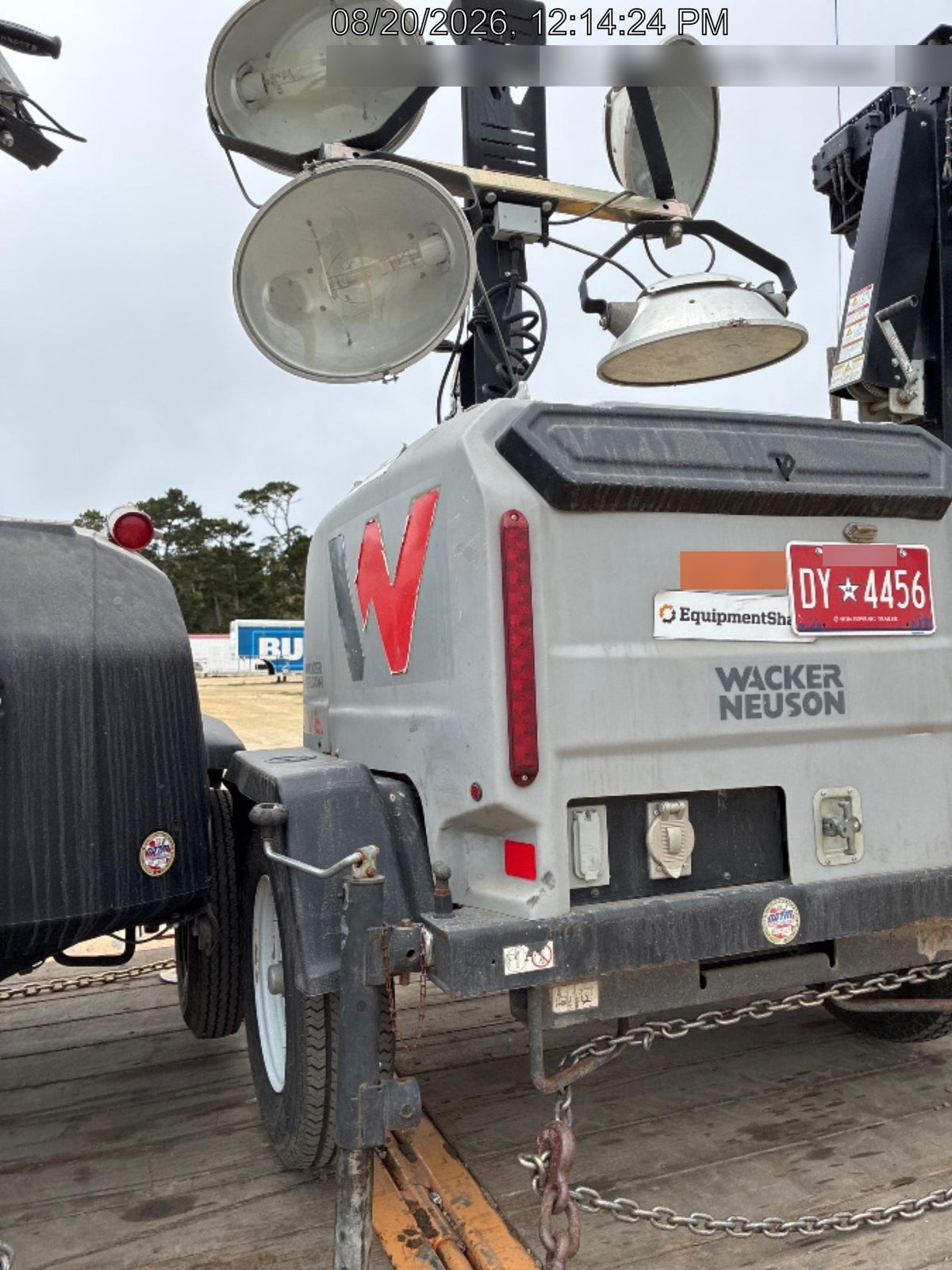 2019 Wacker Neuson LTV6L-MH Wacker Neuson LTV6L Mobile Light Tower w/Fuel Level Sensor Installed