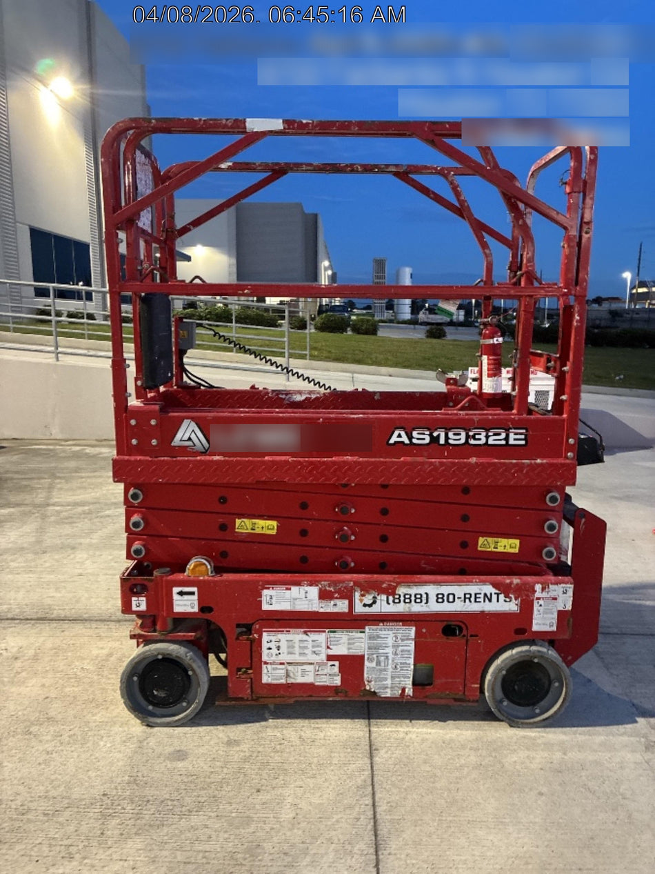 2021 Lgmg AS1932E Electric Drive, Solid Non Marking Tires, Dual Beacons