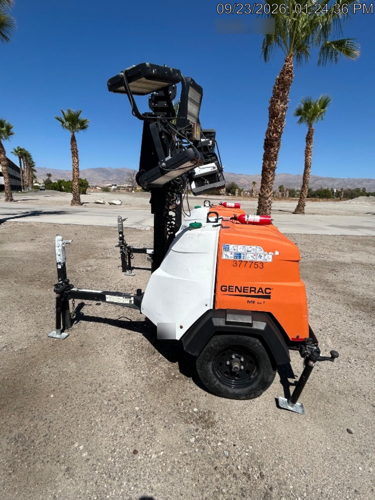 2023 Generac MLT2 Diesel, Flex Switch 120V Input, Powerzone Controller, 
(4) 320W LED Lights, 4kW Generator, 39.9 Gal Fuel Tank, 2" Ball, T3