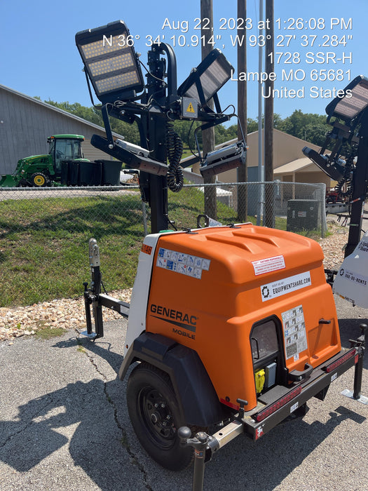 2023 Generac MLT2 Diesel, Flex Switch 120V Input, Powerzone Controller, (4) 320W LED Lights, 4kW Generator, 39.9 Gal Fuel Tank, 2" Ball, T3