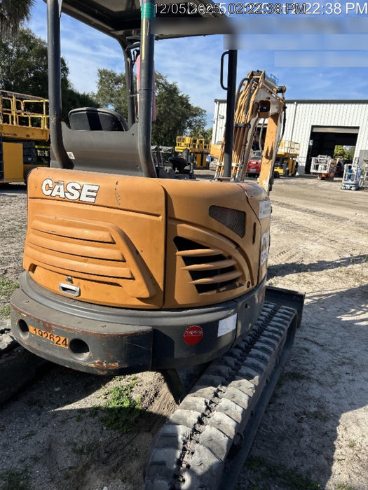 2018 Case CX37C ROPS, LONG ARM, RUBBER TRACKS, AUX HYD