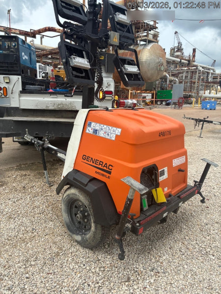 2025 Generac MLTS-4 Diesel, Mitsubishi L2E, 7.1 hp @1800 rpm, Flex Switch 120V Input, Powerzone Controller, (4) 320W LED Lights, 4kW Generator, 39.9 Gal Fuel Tank, 2" Ball