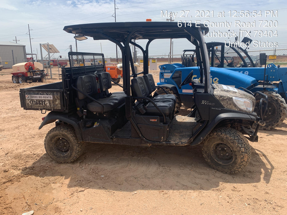 2020 Kubota RTV-X1140 CAMO, CANOPY, STROBE, BACK UP ALARM, WINDSHIELD, FIRE EXT