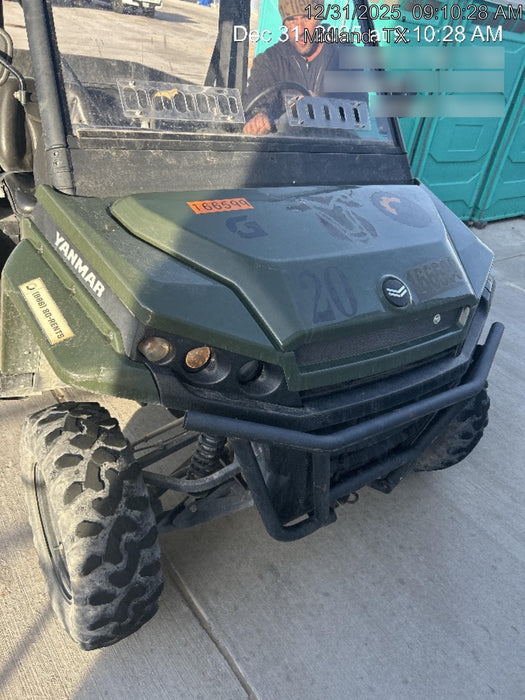 2021 Yanmar YU1000 Canopy, Steel Wheel, Poly WindShield, Beacon, Backup Alarm