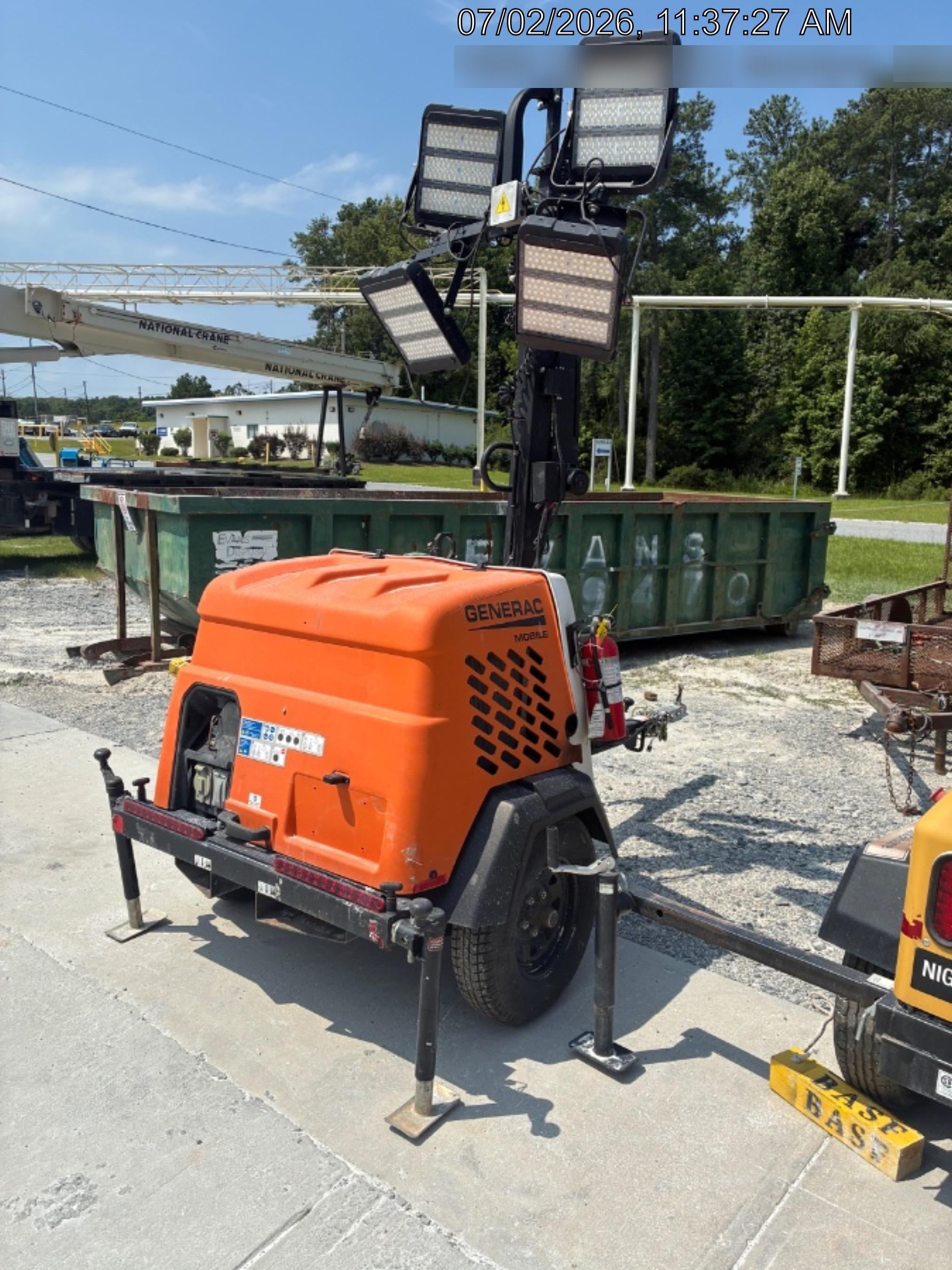 2024 Generac MLT6SKDS-STD4 ELEC WINCH Diesel, Electric Winch Mast, Powerzone Controller, (4) 320W LED Lights, 4kW Generator, 39.9 Gal Fuel Tank, 2" Ball, T3