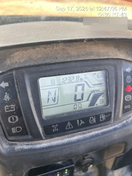 2019 Kubota RTV-XG850WL-H 4wd Utility Cart, Gas, 2 Seat, LED Strobe, Windshield Tempered Glass, Plastic Canopy, Wire Harness Kit, Backup Alarm