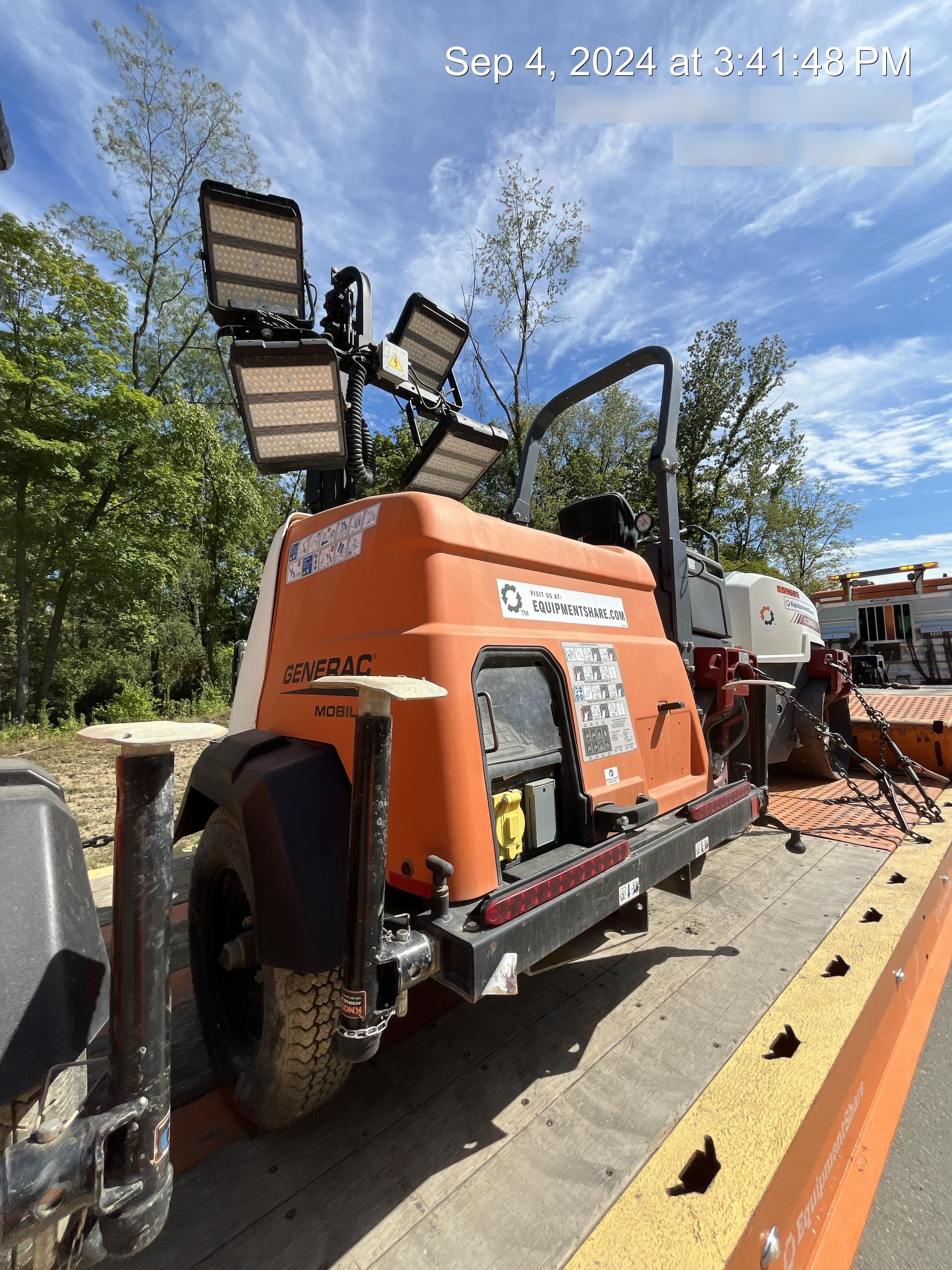 2023 Generac MLT2 Diesel, Flex Switch 120V Input, Powerzone Controller, (4) 320W LED Lights, 4kW Generator, 39.9 Gal Fuel Tank, 2" Ball, T3