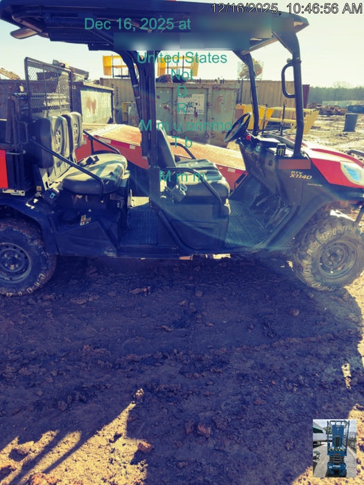 Kubota RTV-X1140W-H Plastic Canopy, Windshield Acrylic Clear, LED Strobe Light, Wire Harness Kit, Back up Alarm
