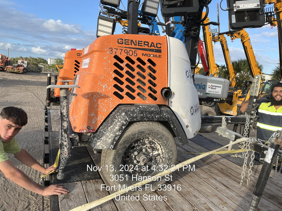 2023 Generac MLT2 Diesel, Flex Switch 120V Input, Powerzone Controller, 
(4) 320W LED Lights, 4kW Generator, 39.9 Gal Fuel Tank, 2" Ball, T3