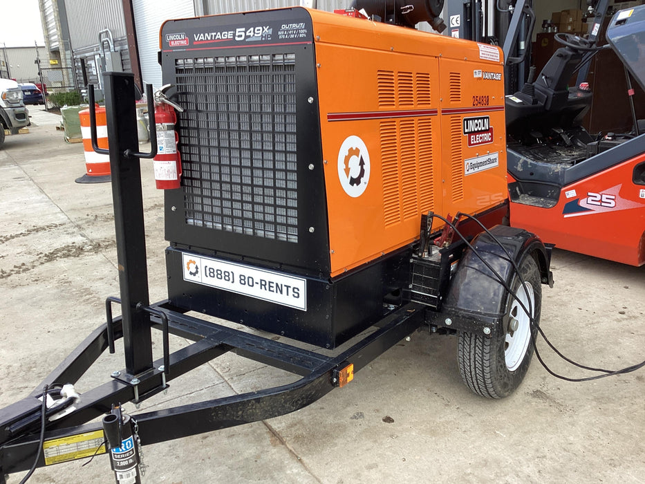 2022 Lincoln Electric Vantage 549X Crosslink Technology, Trailer Mounted, ES Decals, T3