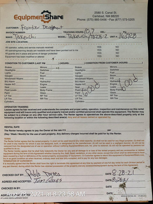 2021 TAKEUCHI TB235-2R