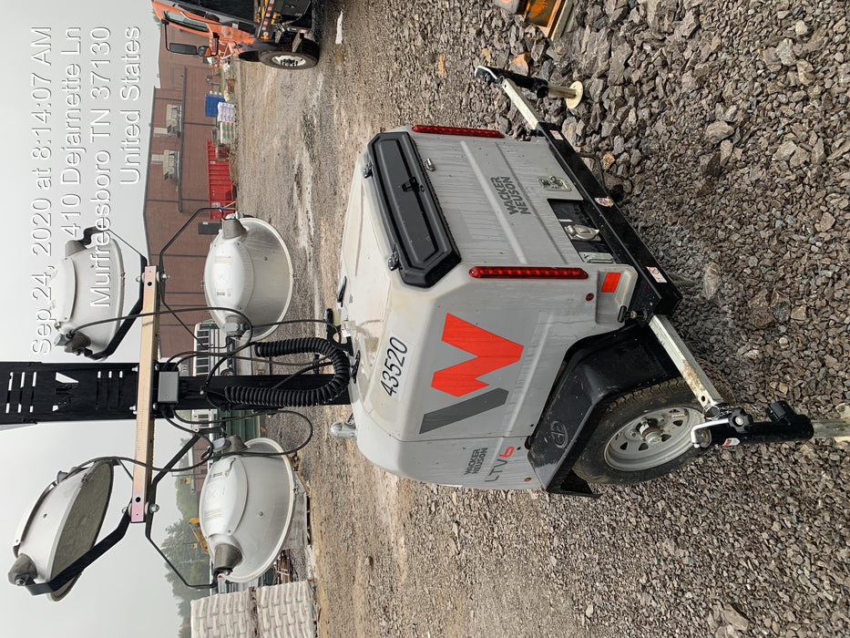 2019 Wacker Neuson LTV6L-MH Wacker Neuson LTV6L Mobile Light Tower w/Fuel Level Sensor Installed