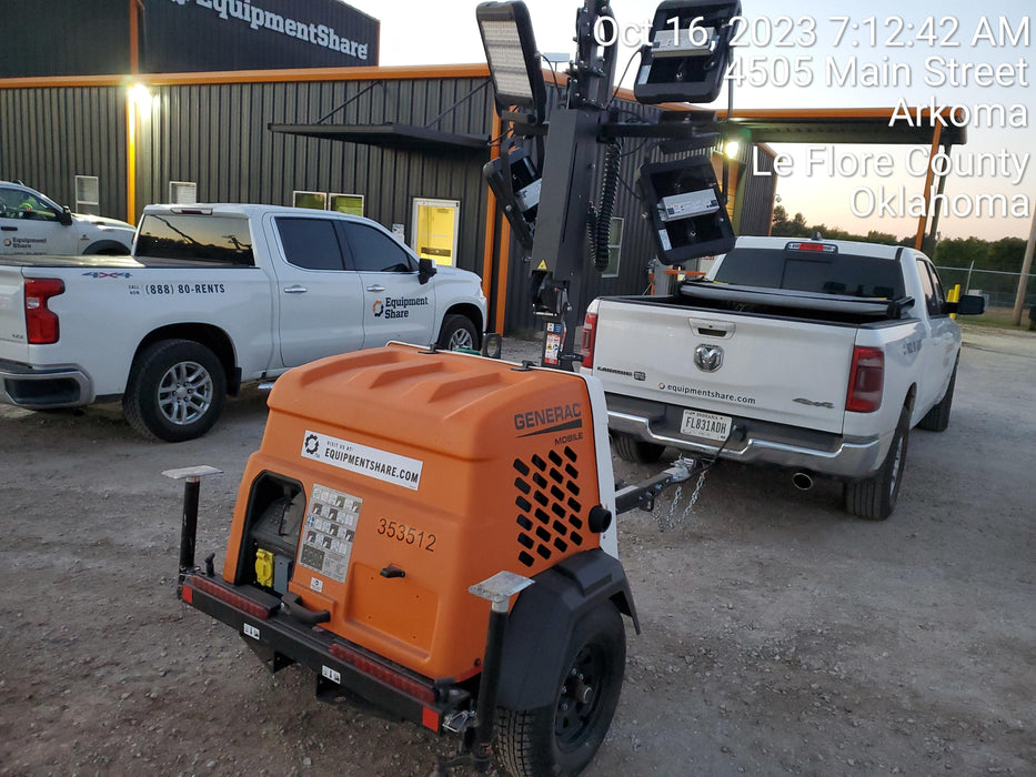 2023 Generac MLT2 Diesel, Flex Switch 120V Input, Powerzone Controller, (4) 320W LED Lights, 4kW Generator, 39.9 Gal Fuel Tank, 2" Ball, T3