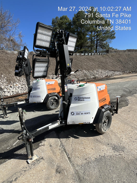 2023 Generac MLT2 Diesel, Flex Switch 120V Input, Powerzone Controller, 
(4) 320W LED Lights, 4kW Generator, 39.9 Gal Fuel Tank, 2" Ball, T3