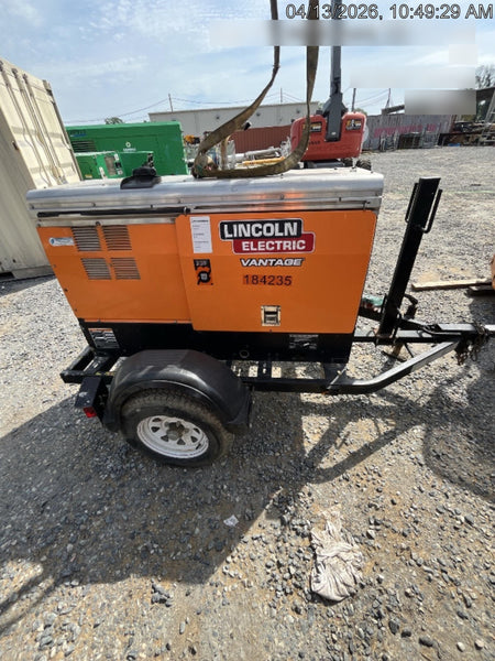 2021 Lincoln Electric Vantage 322 Vantage 322 Ready Pak 3 w/ Decals, ORANGE (includes trailer, cable rack, fender light kit) NO Telematics