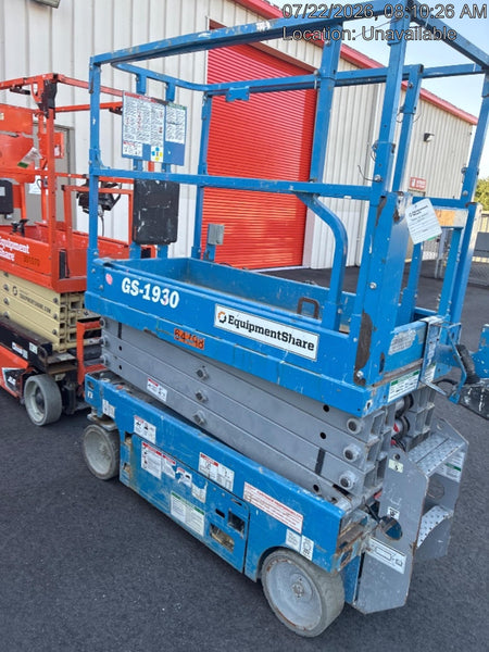 2020 Genie GS-1930 Solid Non Marking Tires, Beacon, Folding rails with half height swing gate