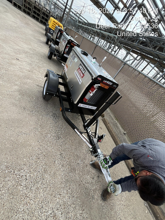 2024 Lincoln Electric LE400 Kubota V1505, Trlr, Cable Rack, Light Kit, ES Decals, T3