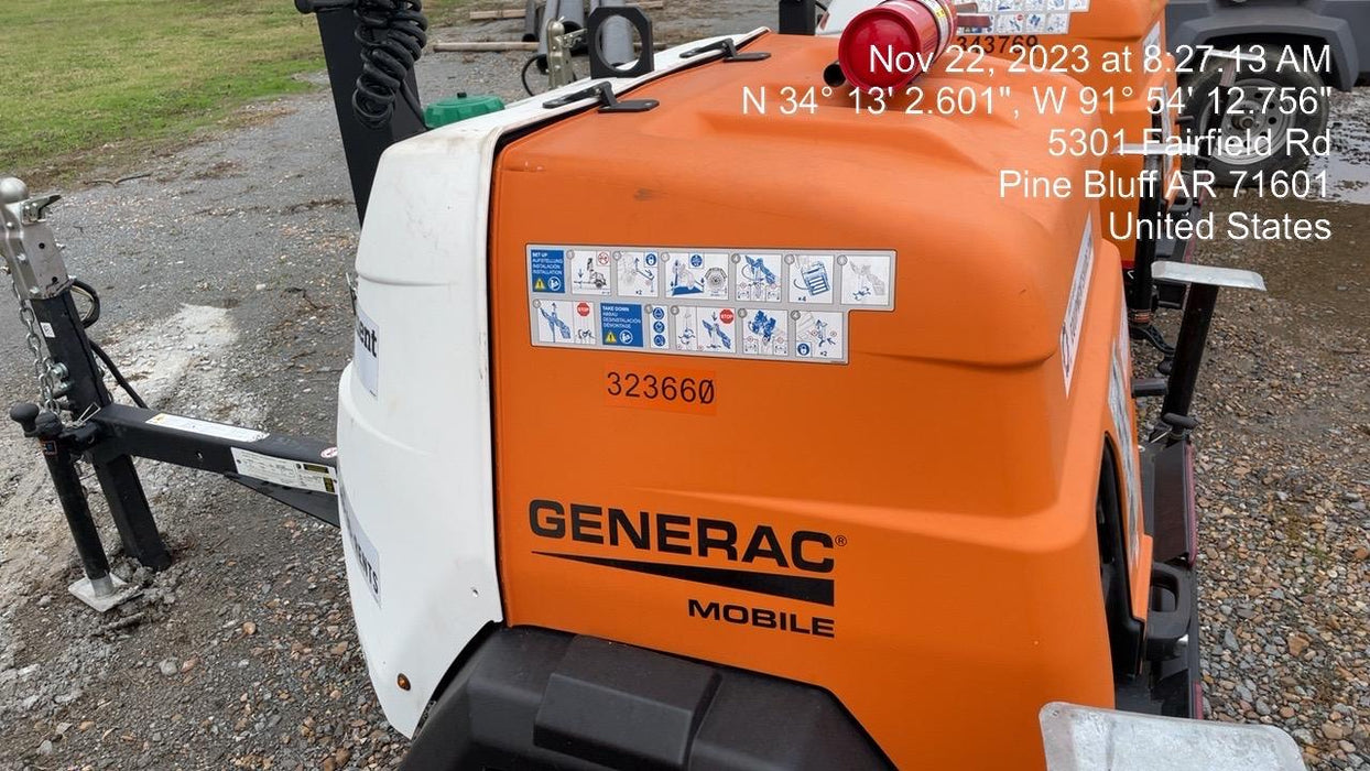 2023 Generac MLT2 Diesel, Flex Switch 120V Input, Powerzone Controller, (4) 320W LED Lights, 4kW Generator, 39.9 Gal Fuel Tank, 2" Ball, T3