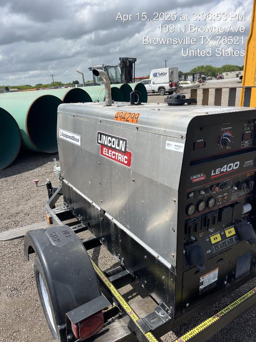 2025 Lincoln Electric LE400 Diesel, Kubota V1505, 22 HP, Trlr, Cable Rack, Light Kit, ES Decals, T3