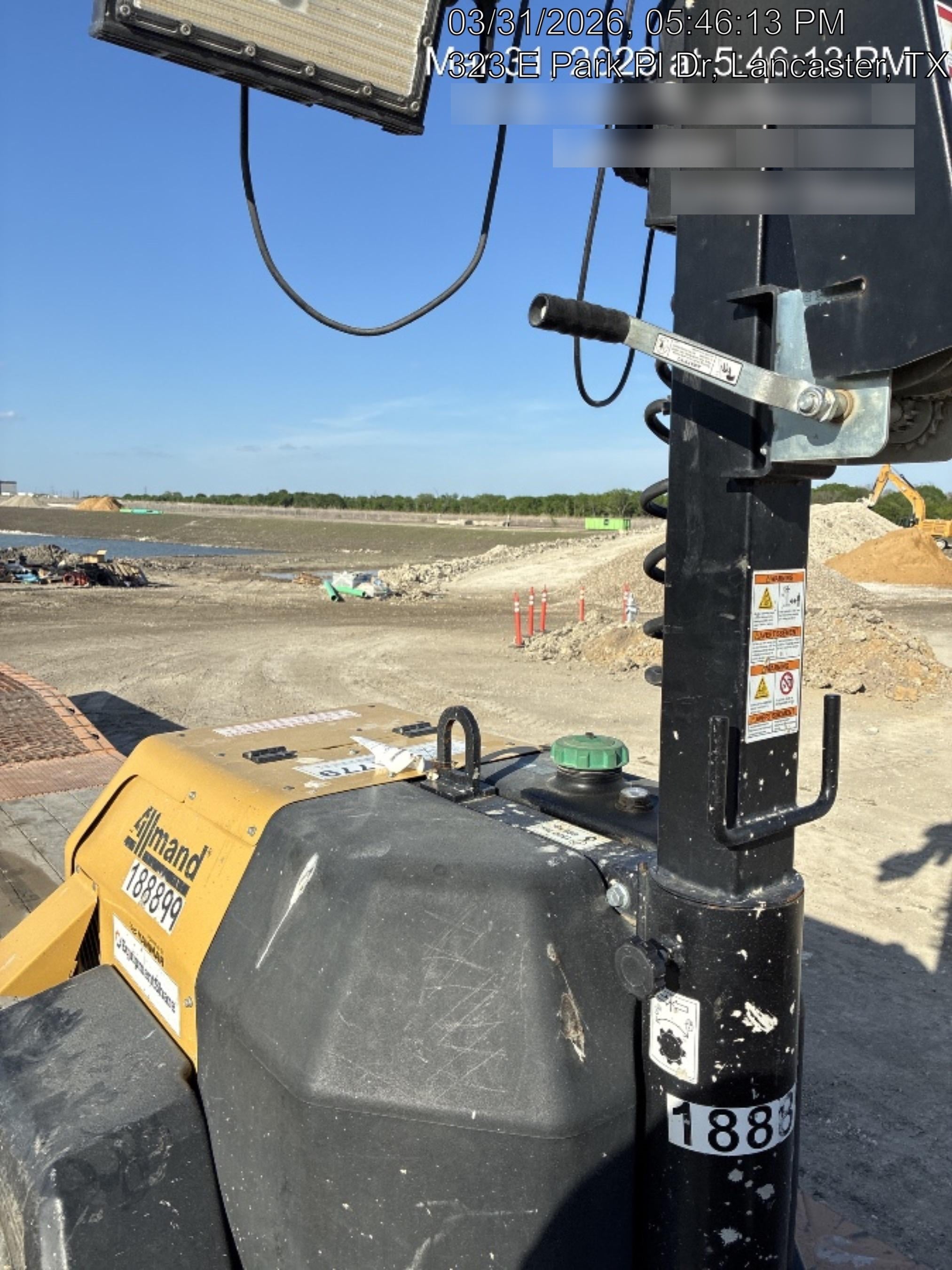 Allmand NLV3GR (4) LED Light Fixture 350W, 23' Vertical Mast, 3kW Prime, Towable, Deep Sea L401, Leveling Jacks, Yanmar T4F 5.8hp