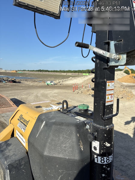 Allmand NLV3GR (4) LED Light Fixture 350W, 23' Vertical Mast, 3kW Prime, Towable, Deep Sea L401, Leveling Jacks, Yanmar T4F 5.8hp