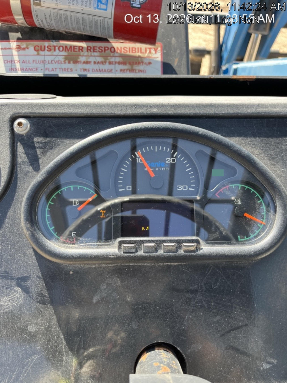2017 Genie GTH-844 Genie GTH 844, Solid Tires, 60" carriage, Open ROPS