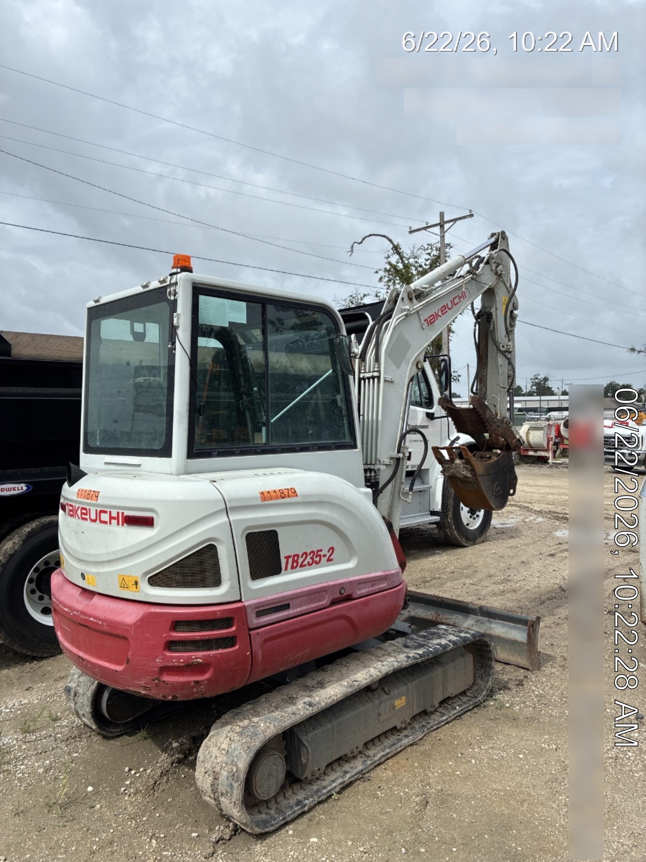2020 Takeuchi TB-235-2CR Cab/Heat/Air, Rubber Tracks, Manual TAG QC