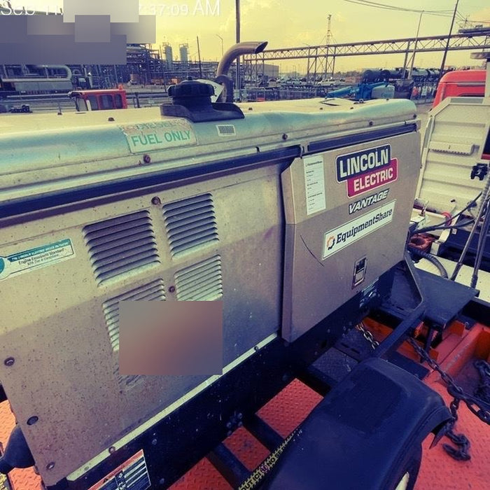 2019 Lincoln Electric Vantage 322 Ready-Pak 3, Two Wheel Trailer, Fender and Light Kit, Cable Rack