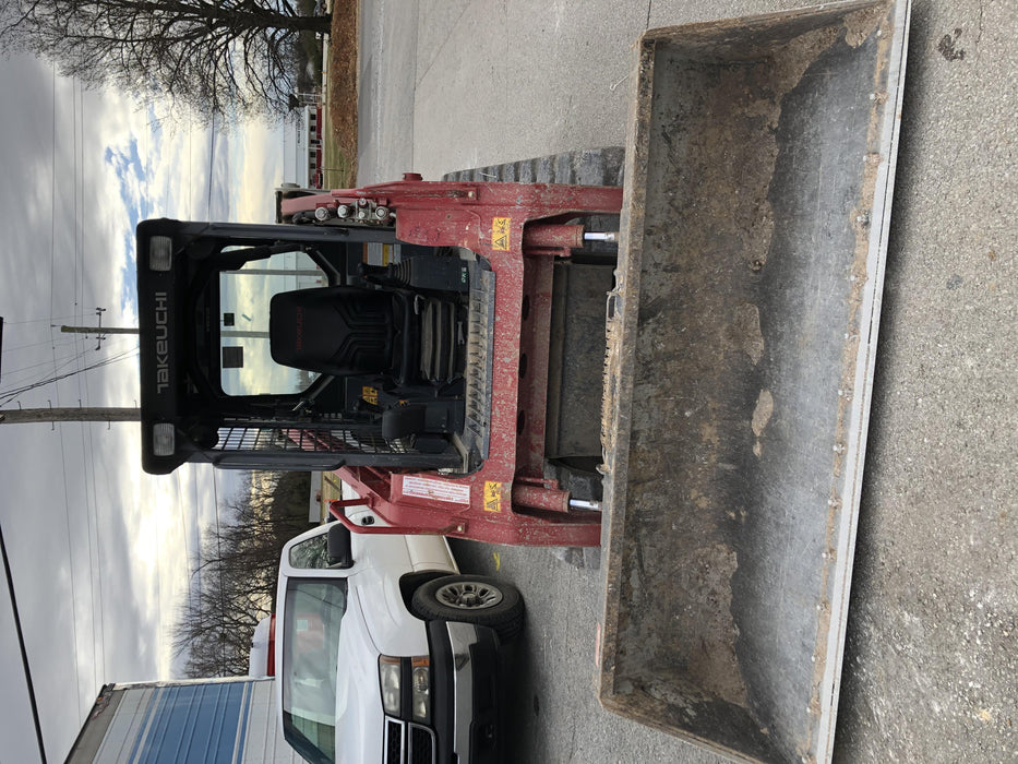 2019 Takeuchi TL8 Radial ROPS, ROPS/FOPS Canopy, 15" Wide Rubber Tracks, Back-up Alarm, Front & Rear Working Lights, Auxiliary Hydraulics, Two-Speed Travel, Electronic Monitoring System 76" HD Dirt Bucket with 8 Teeth, 20.3 cubic feet Capacity