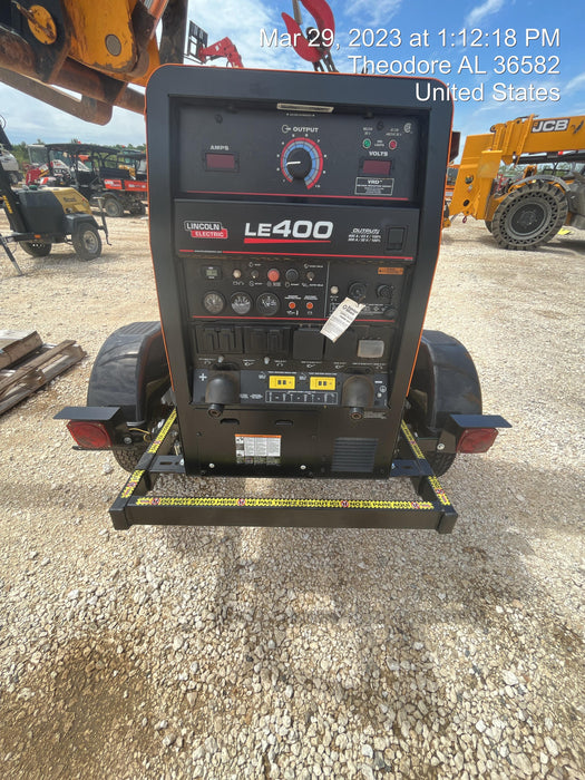 2022 Lincoln Electric LE400 Kubota V1505, Trlr, Cable Rack, Light Kit, ES Decals, T3