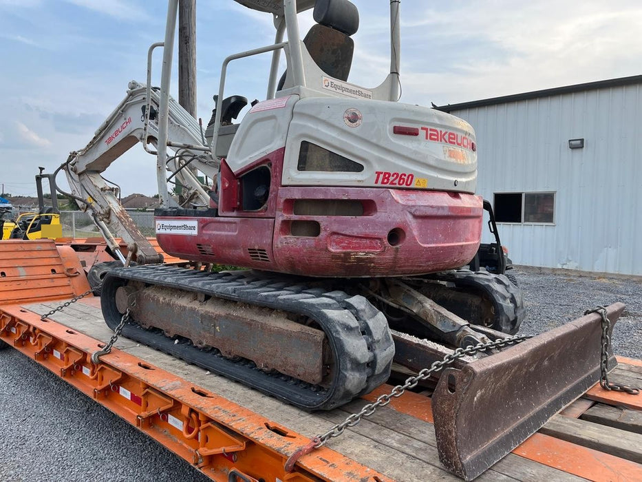 2019 Takeuchi TB260 Takeuchi TB260 Canopy w/Rubber Tracks, Auxiliary Hydraulics, Standard Blade, Manual QC