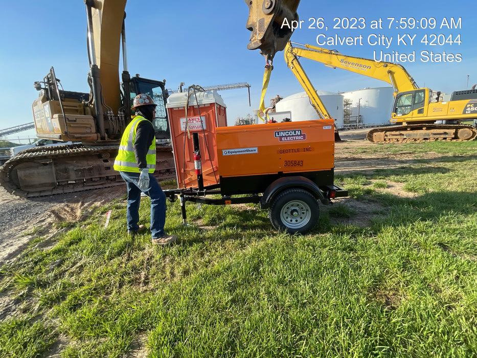 2023 Lincoln Electric LE400 Kubota V1505, Trlr, Cable Rack, Light Kit, ES Decals, T3