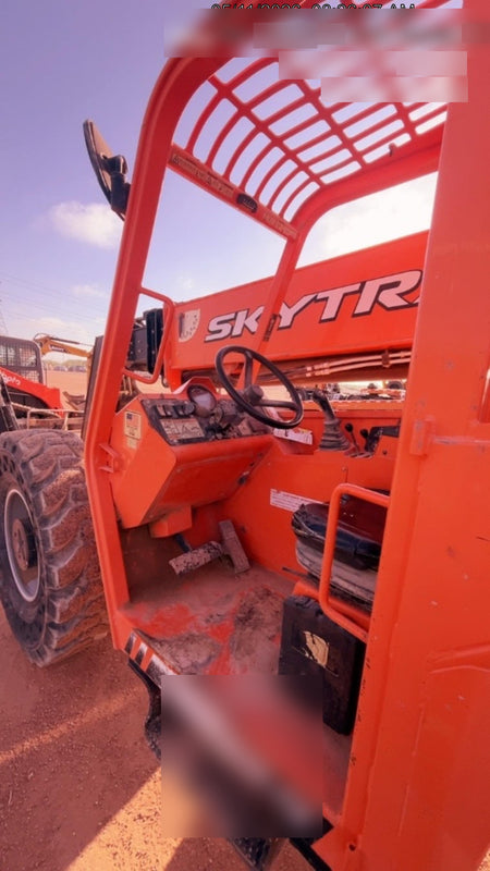 2018 Skytrak 10054 Skytrak 10054 10K Telehandler w/Open ROPS Solid Tires, LED Work Lights, Rotating Beacon, 60" Carriage/60" Forks
