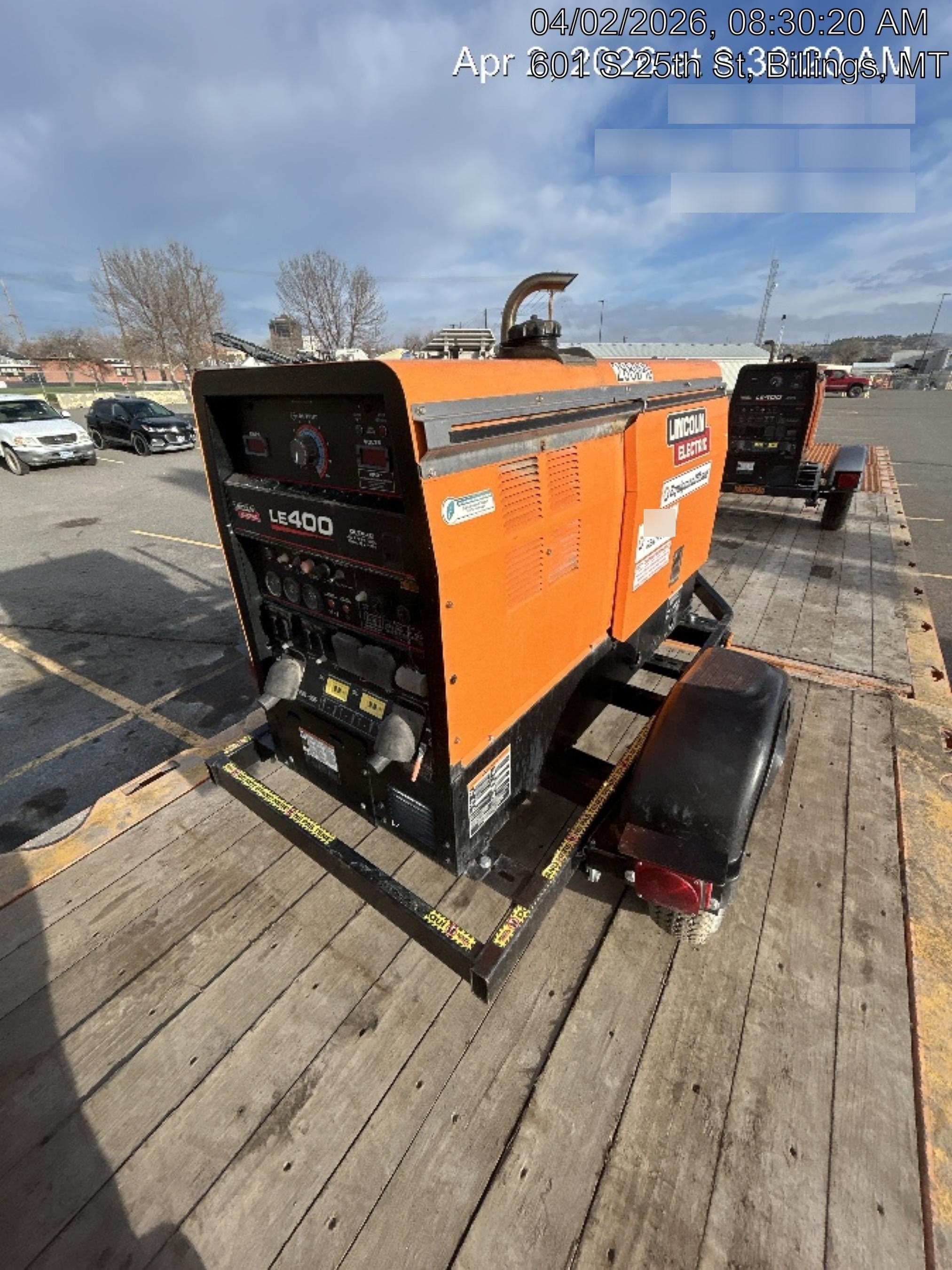 2023 Lincoln Electric LE400 Kubota V1505, Trlr, Cable Rack, Light Kit, ES Decals, T3