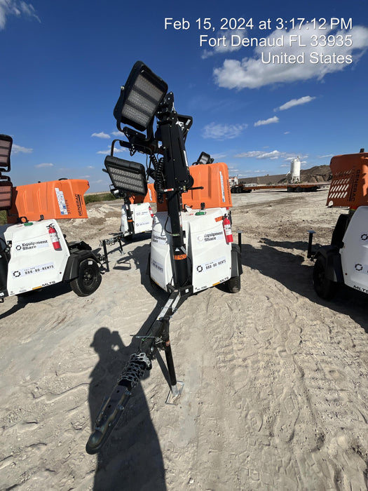 2023 Generac MLT2 Diesel, Flex Switch 120V Input, Powerzone Controller, 
(4) 320W LED Lights, 4kW Generator, 39.9 Gal Fuel Tank, 2" Ball, T3