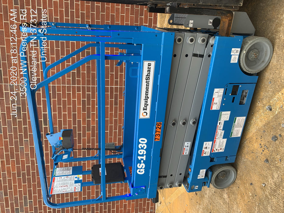 2020 Genie GS-1930 Fixed rails with chain entry gate - Pre A92.20