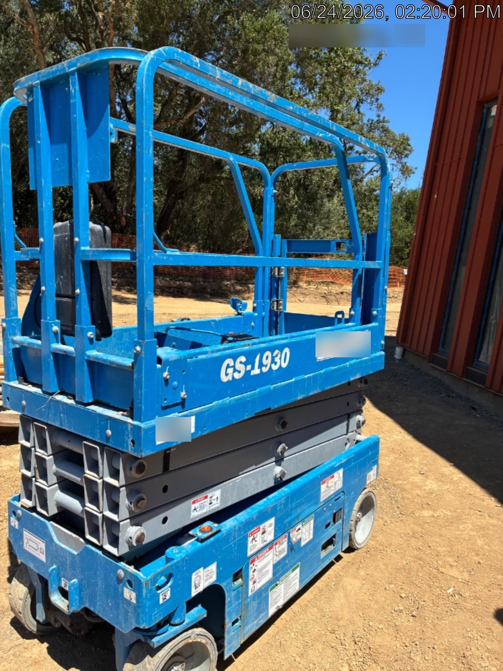 2019 Genie GS-1930 Half Height Swing Gate, 800W Inverter