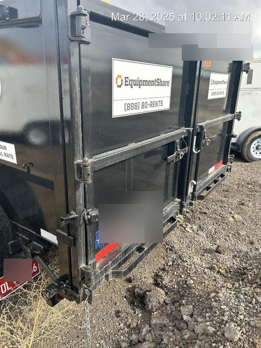 2024 TEXAS PRIDE TRAILERS 14'L x 7'W 5 Cu Yd Trunnion Hydraulic Dump