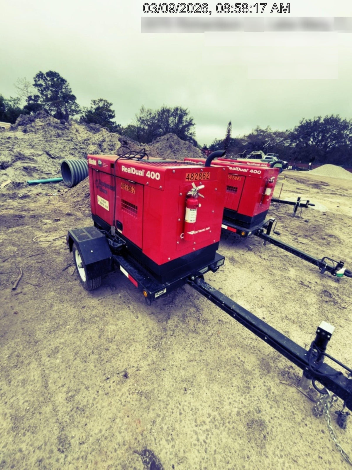 2024 Shindaiwa DGW400DML Kubota D902 Engine, 23 HP, Dual Op Welder, Wire, Arc, Droop Stick, Tig, and CC Stick Functionality, Simulphase, 3 Phase and 1 Phase Gen Output, Single Axle NB Trlr, Slr Trckl Chrg 12V 12W, Fire Ext, T3