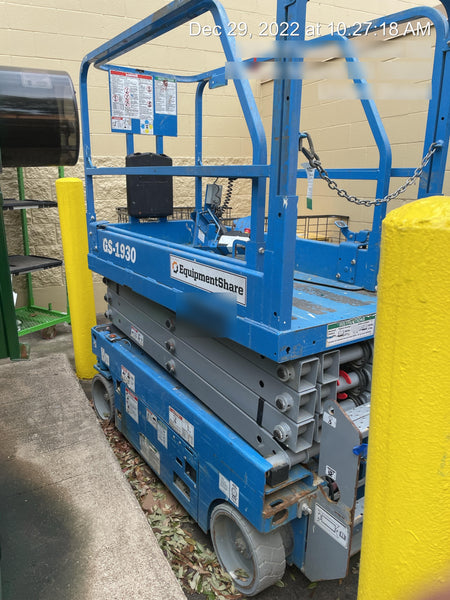 2019 Genie GS-1930 Fixed Rails with Chain Entry
