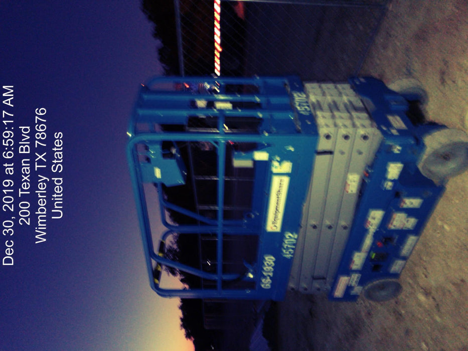 2019 Genie GS-1930 Fixed rails with chain Entry