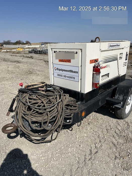 2020 Multiquip DLW400ESA4 400 amp Welder, 14kW, 120/240V, T4F Kubota, Trailer