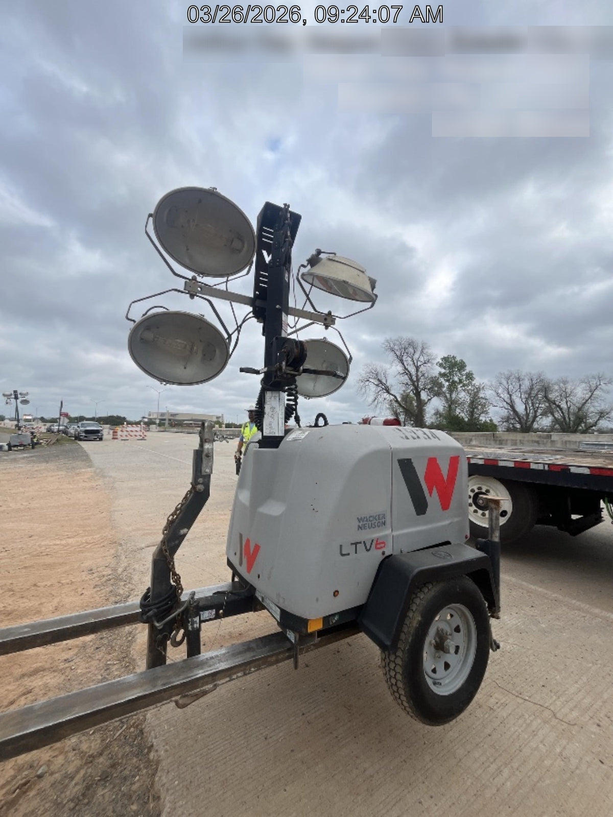 Wacker Neuson LTV6K-MH Wacker Neuson LTV6K Towable Light Tower